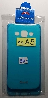 022   เคสโทรศัพท์มือถือ samsung A5 ยางใสแบบนิ่ม สีฟ้า
